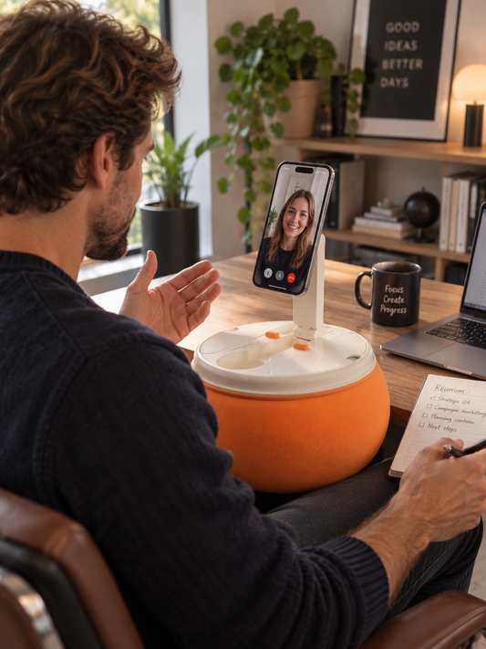 Télétravail : comment passer des appels vidéo sans tenir votre téléphone