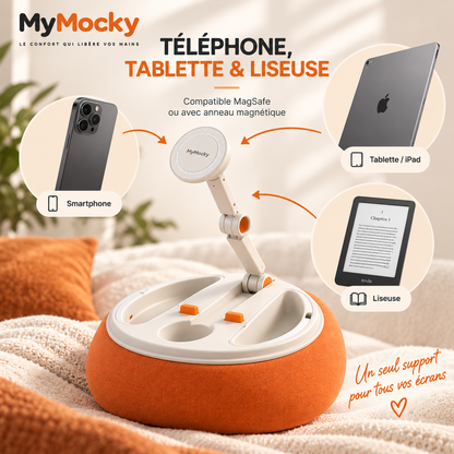 Coussin mains libres MyMocky avec support réglable pour smartphone